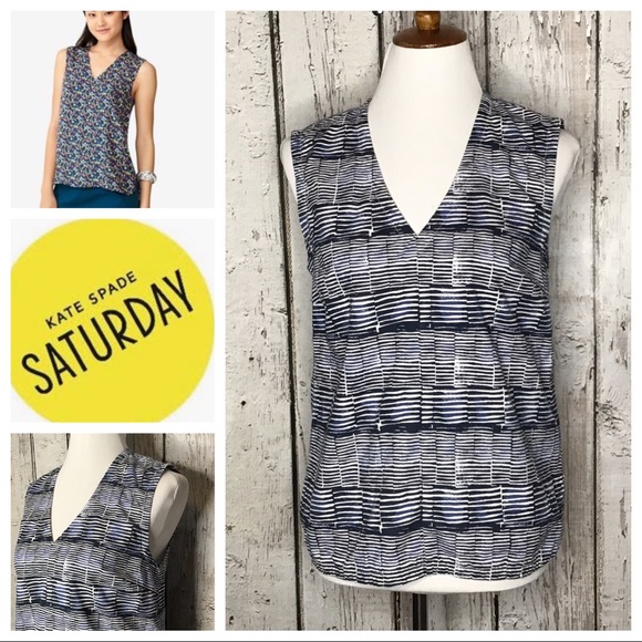 kate spade Tops - Kate Spade Saturday Vneck sleeveless top